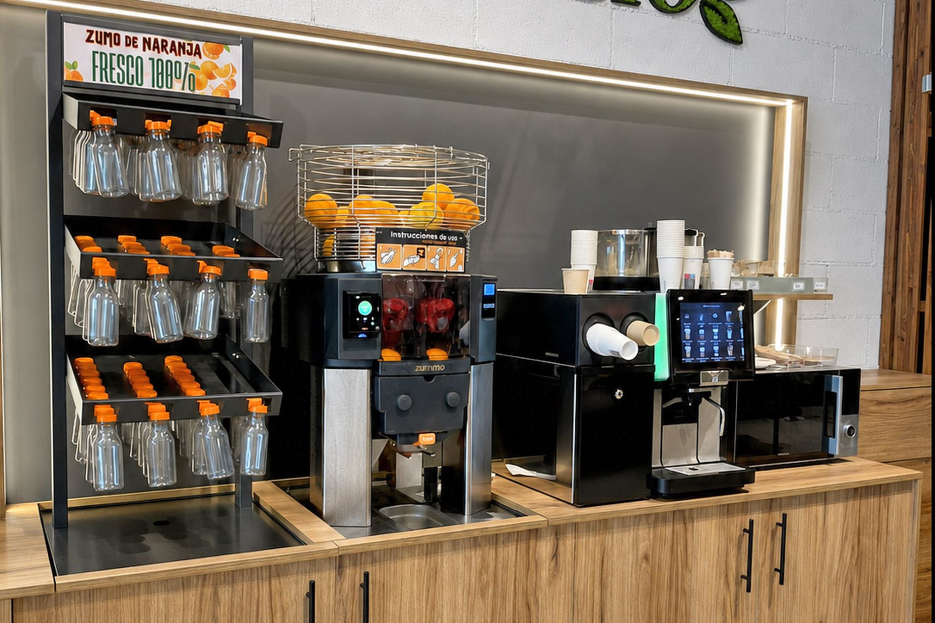 Coffee & Juice Corner at Heroblario Navarro in Spain