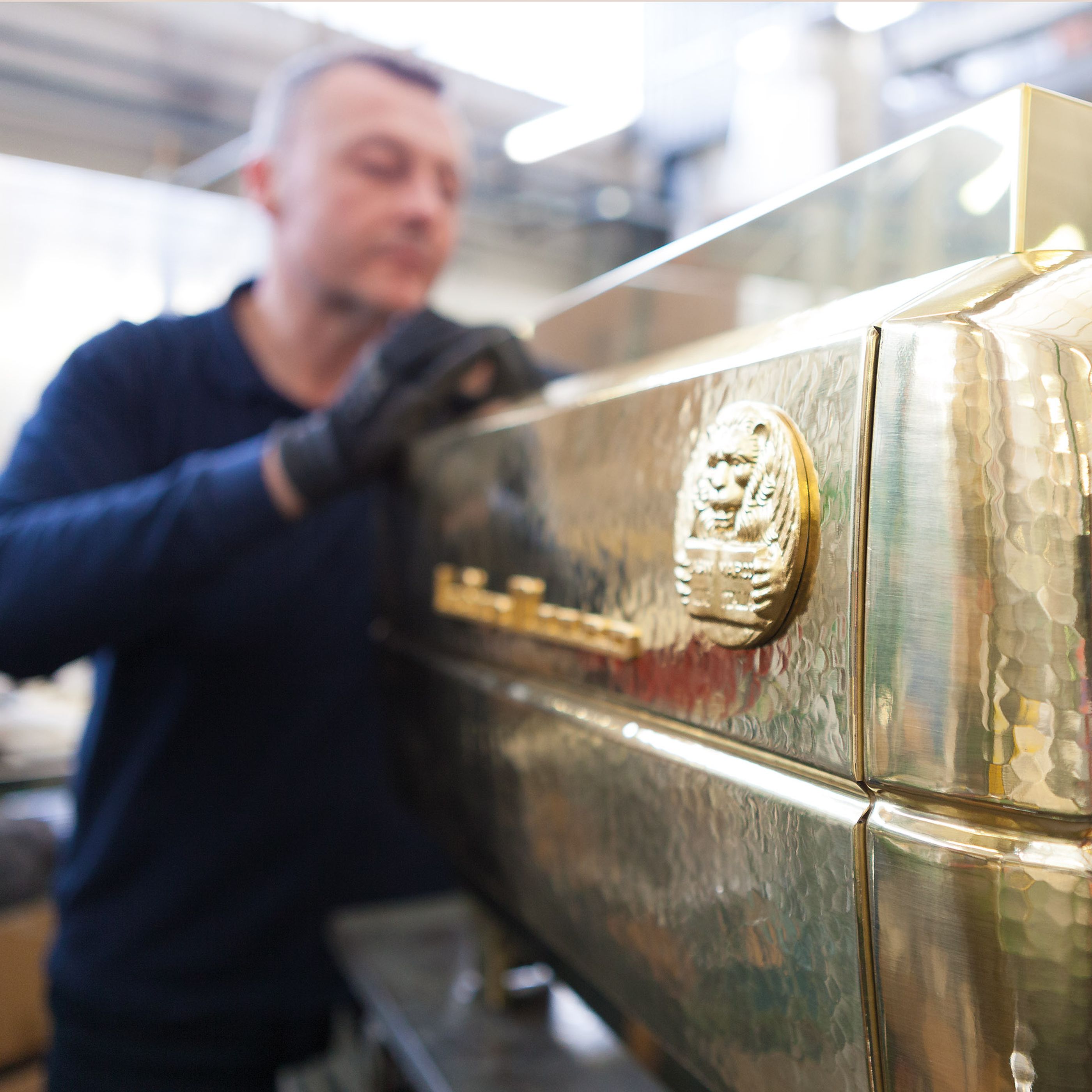 Manufacturing of a La San Marco espresso machine